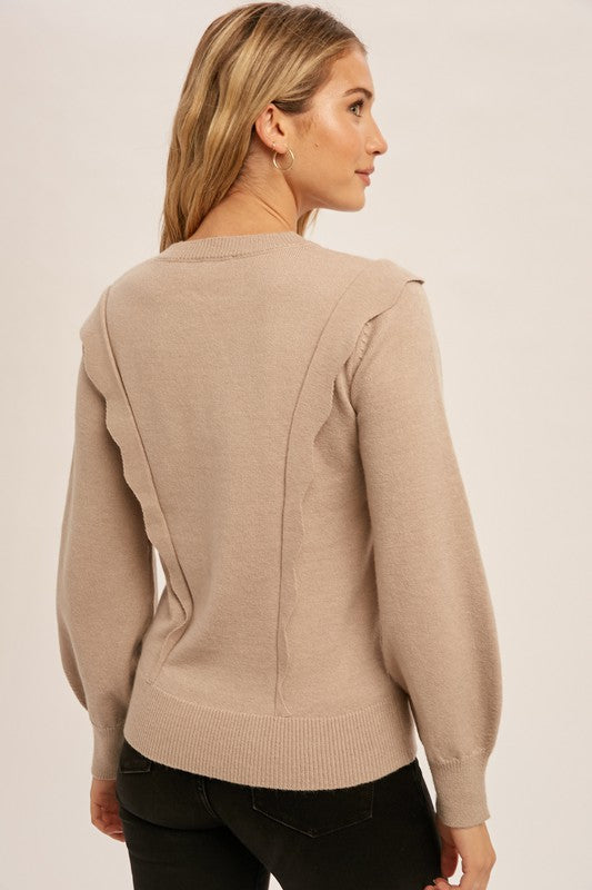 Scallop Edge Sweater