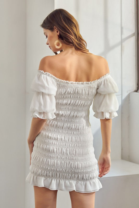 Tiered Sleeve Smocked Dress - SALE
