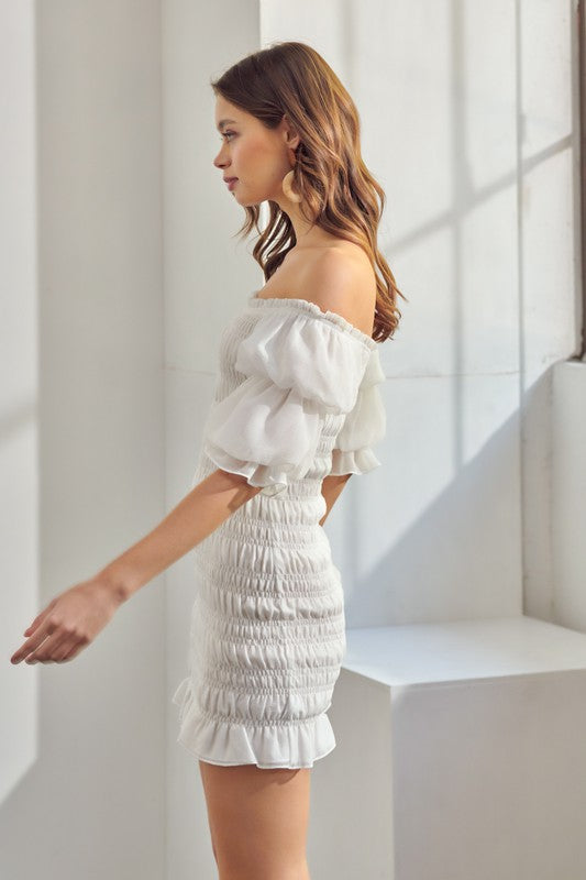 Tiered Sleeve Smocked Dress - SALE