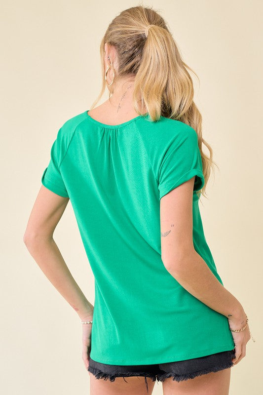 Kelly Cuff Sleeve Top - SALE