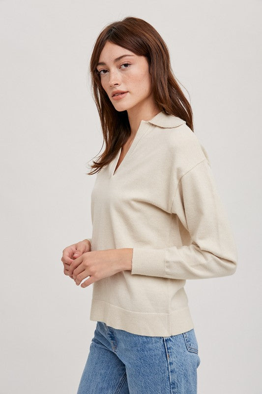 Polo Collar Sweater