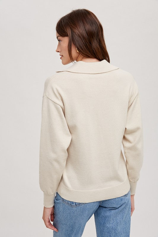 Polo Collar Sweater