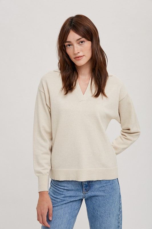 Polo Collar Sweater