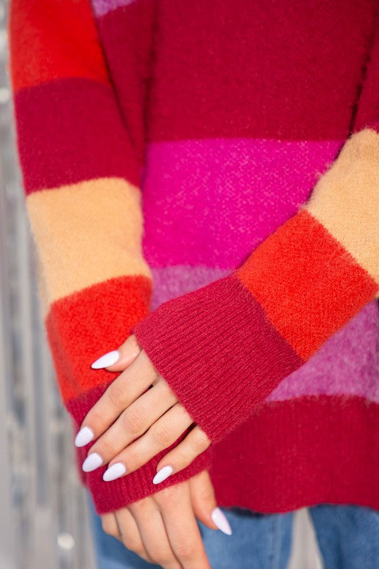 Bright Stripe Sweater