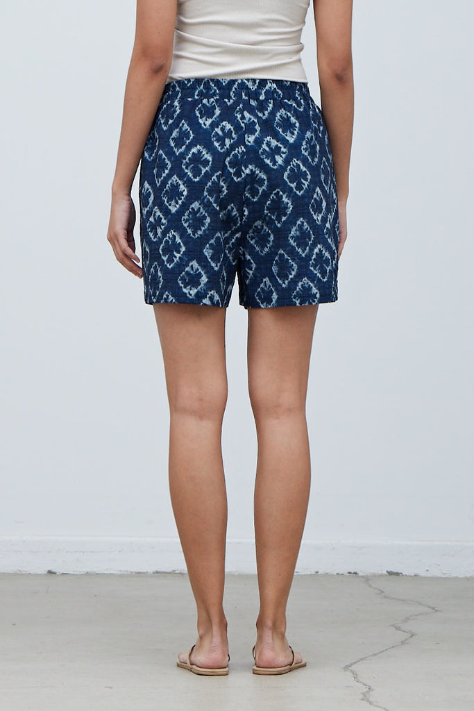 Indigo Ikat Shorts - SALE