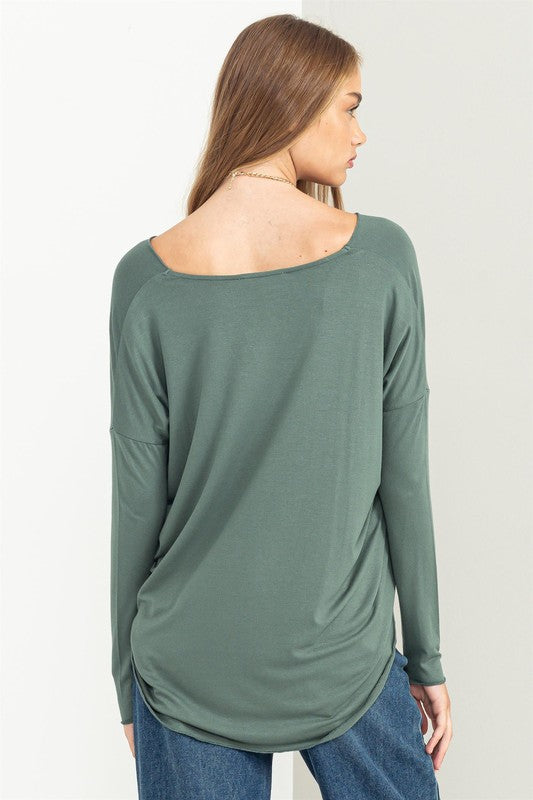 Surplice Dolman Top
