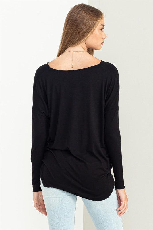 Surplice Dolman Top