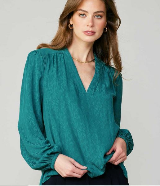 Emerald V-Neck Top