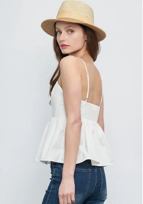 Fitted Bodice Ruffle Tank - SALE