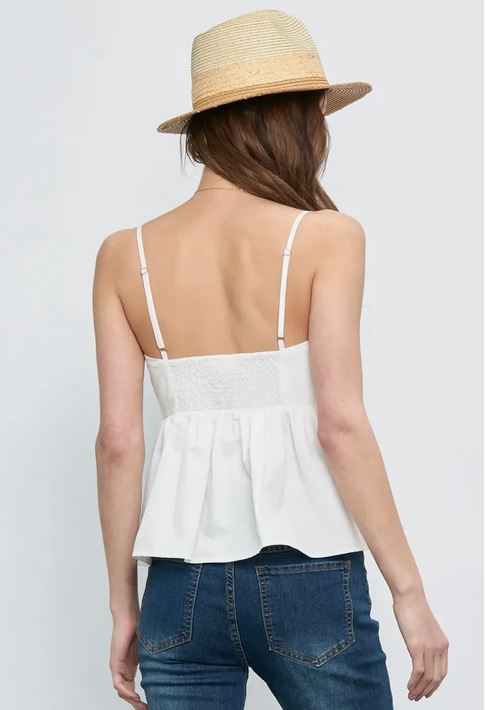 Fitted Bodice Ruffle Tank - SALE