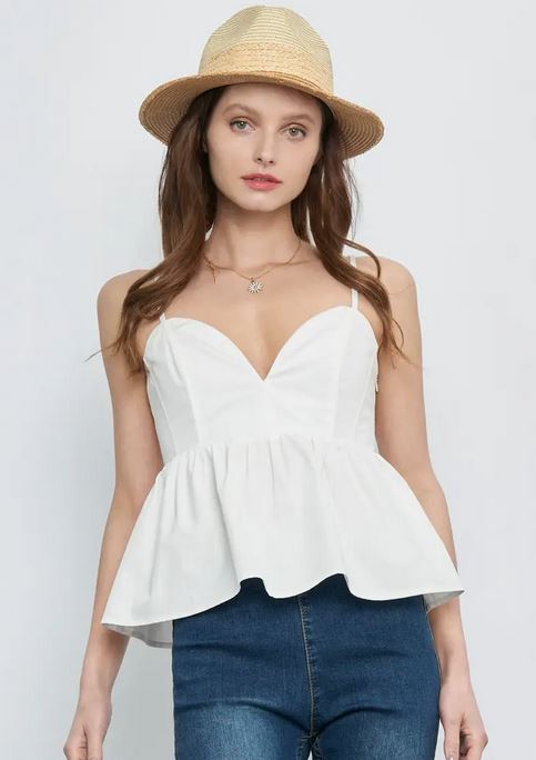 Fitted Bodice Ruffle Tank - SALE