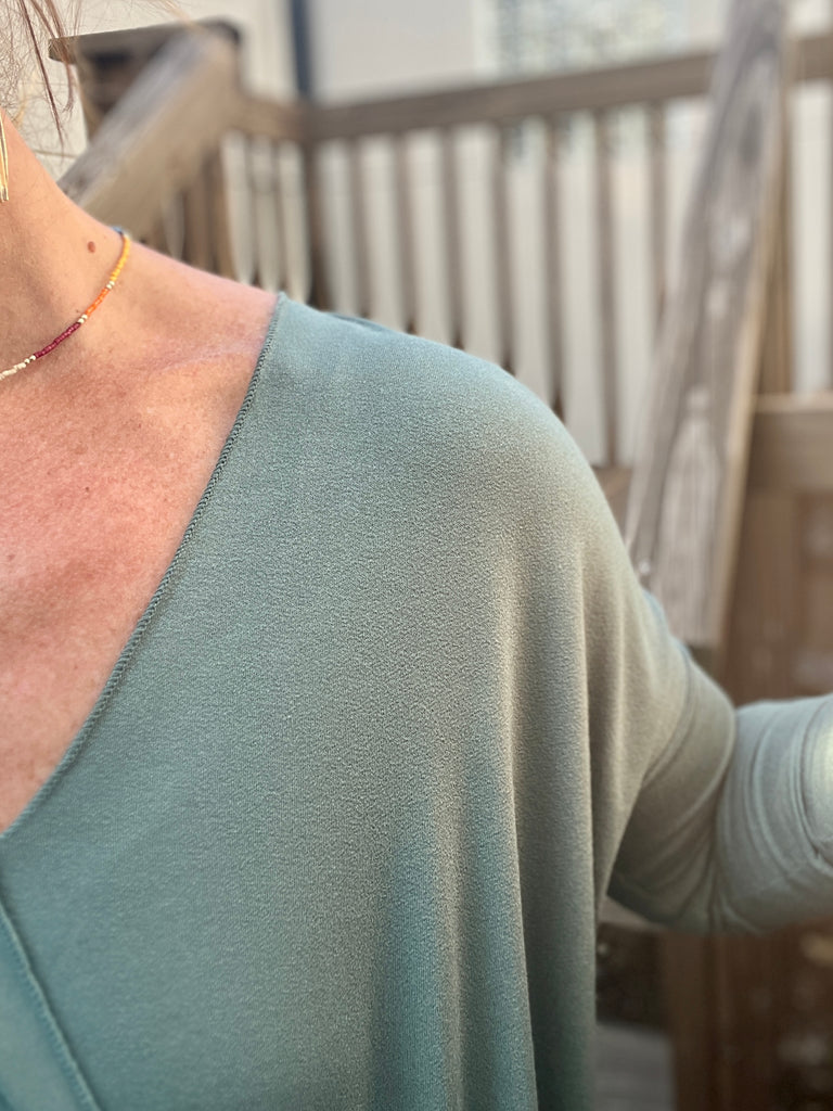 Surplice Dolman Top