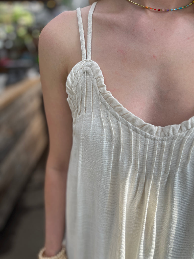 Oatmeal Linen Sun Dress - SALE