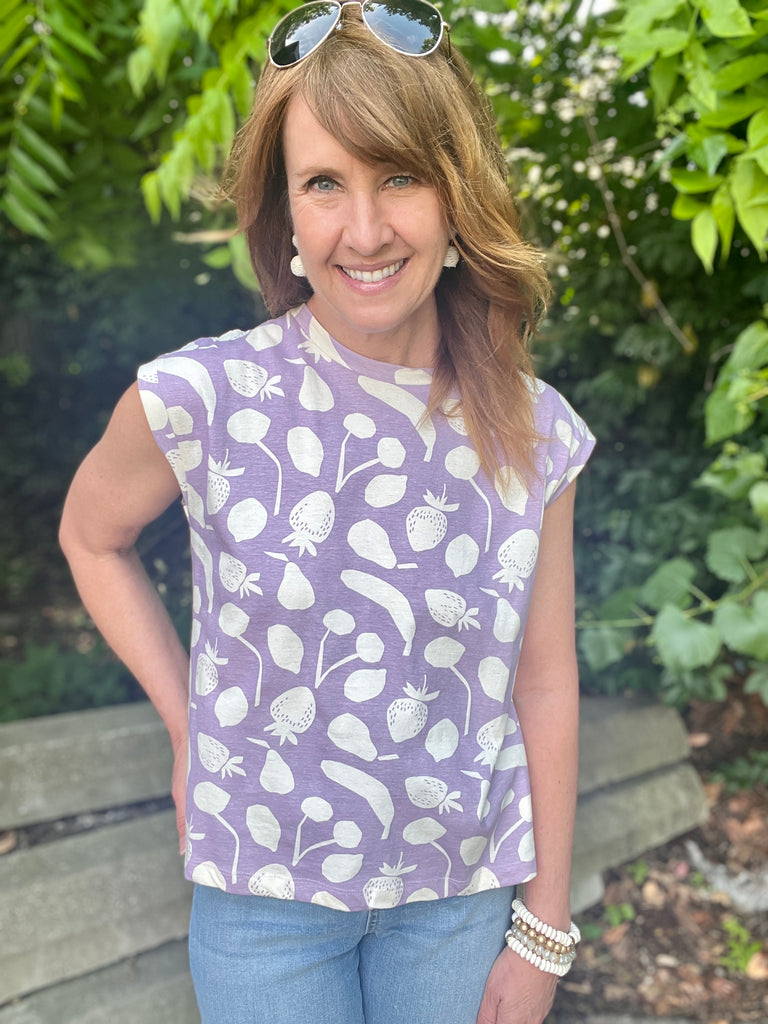 Summer Print Boxy Tee - SALE
