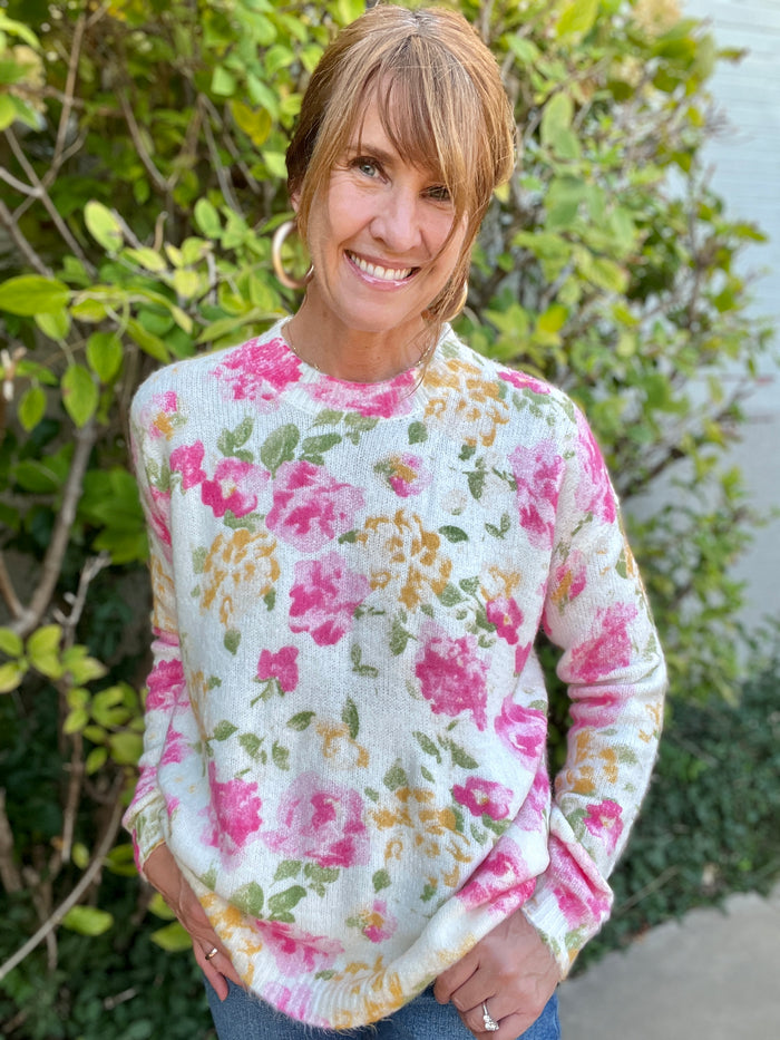 Soft Flower Sweater