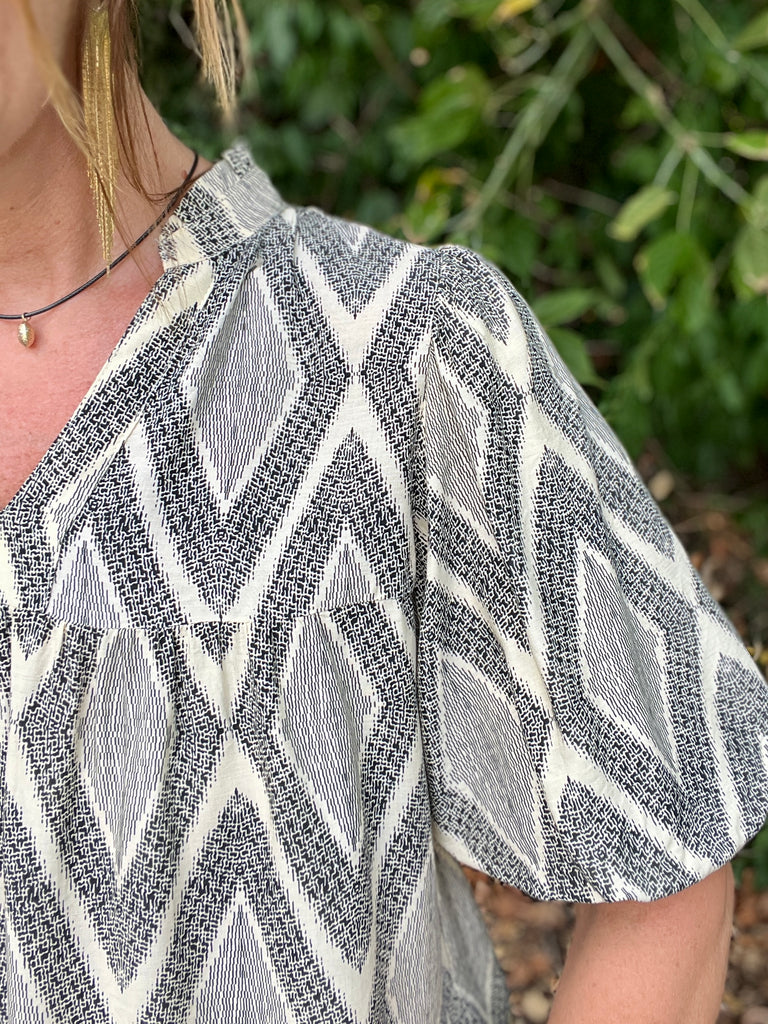 Diamond Print Top