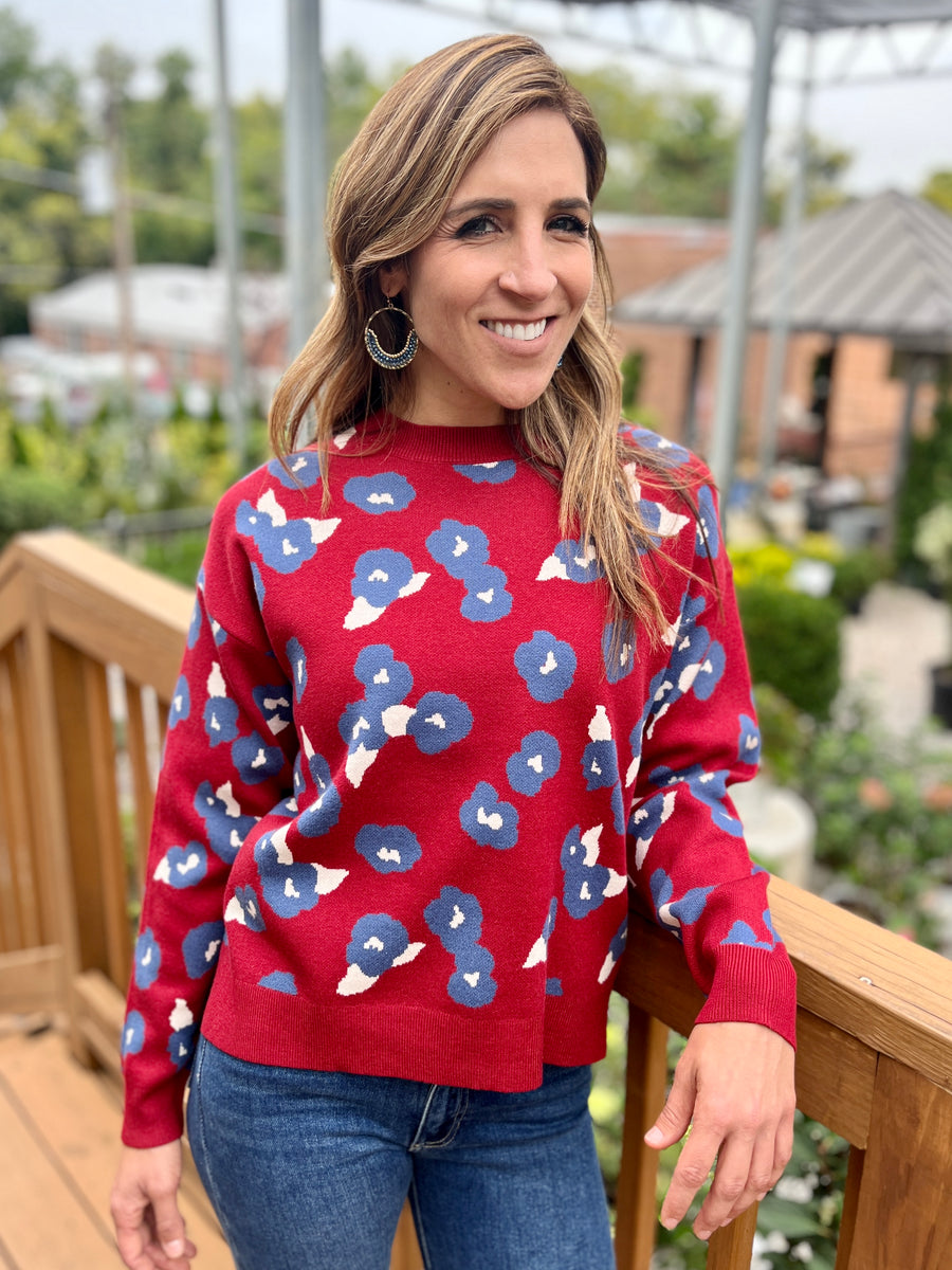 Poppy Floral Sweater