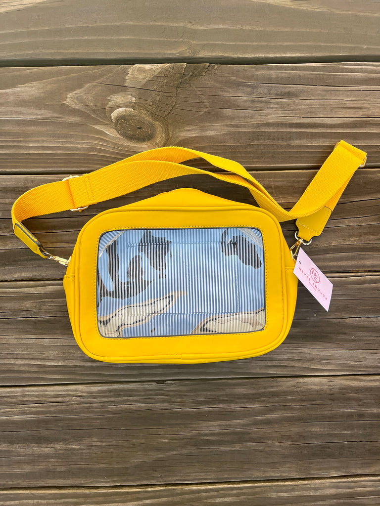 Clear Front Crossbody Bag