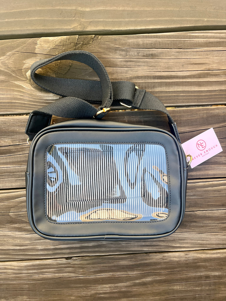 Clear Front Crossbody Bag