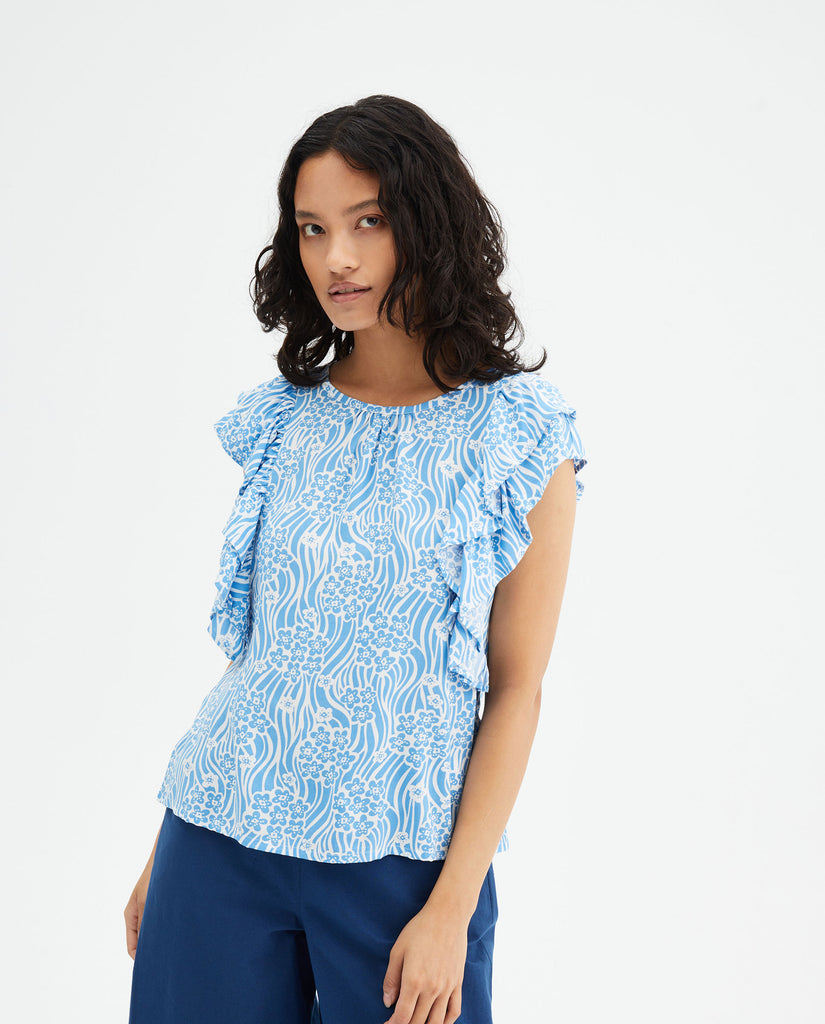 Blue in Bloom Top - SALE