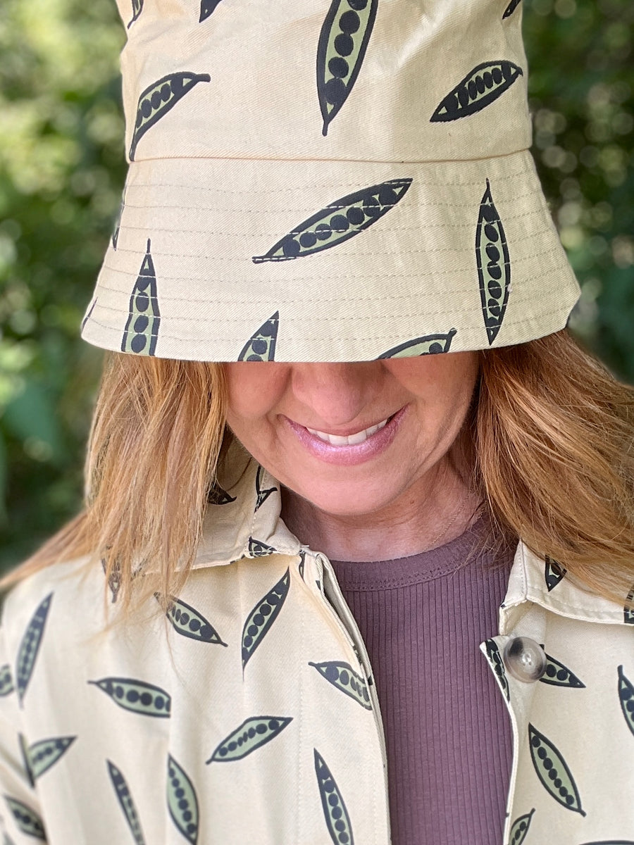 Pea Print Bucket Hat - SALE