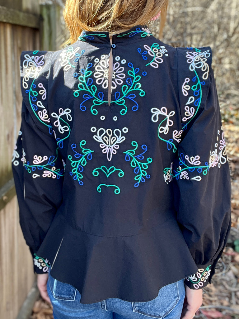 Multi Embroidered Top