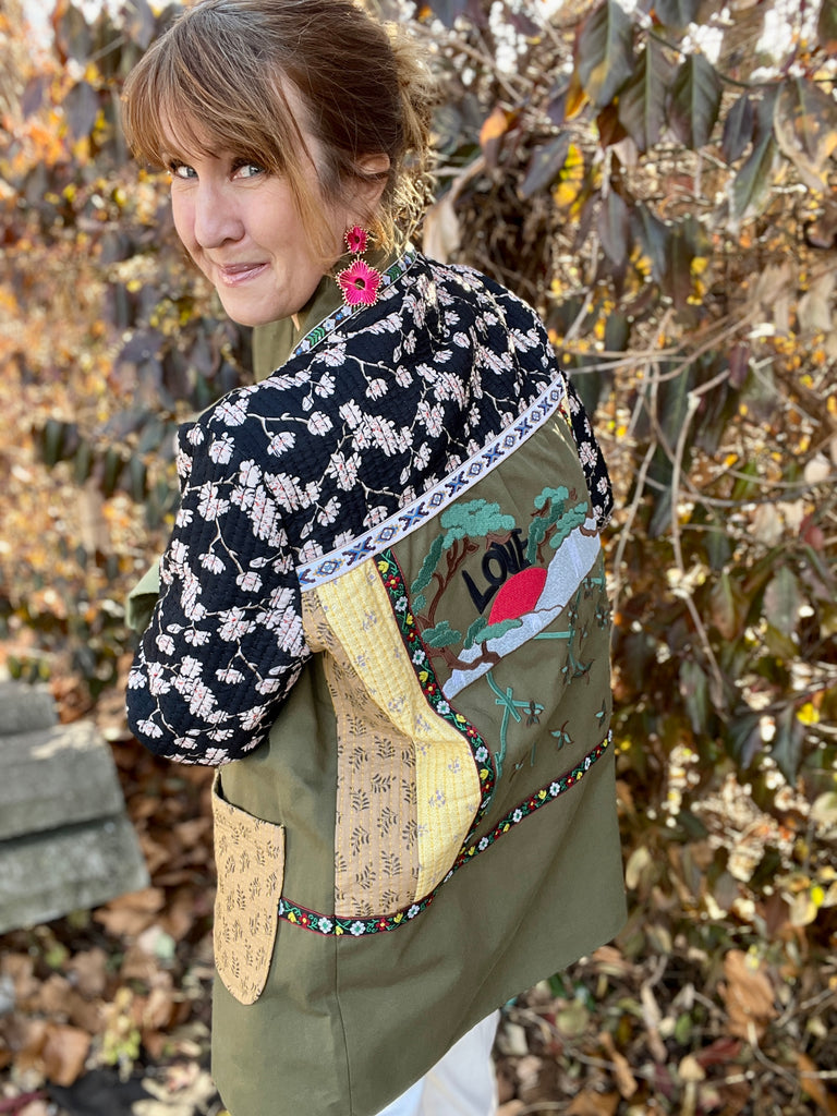 Patchwork Army Jacket