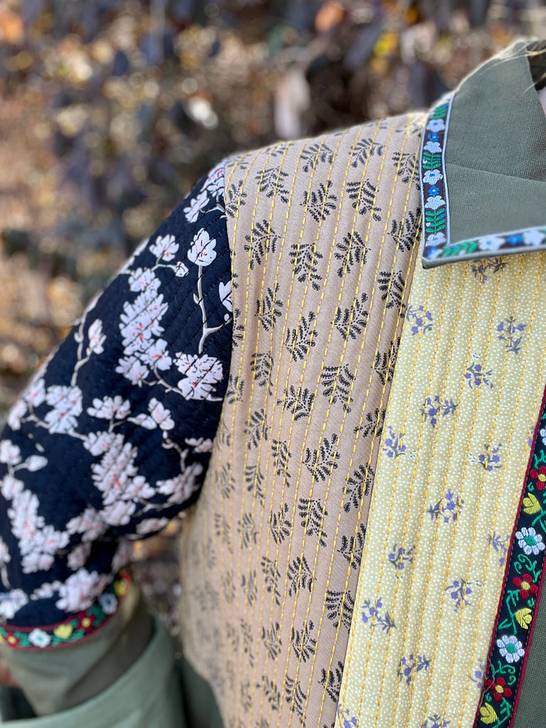 Patchwork Army Jacket