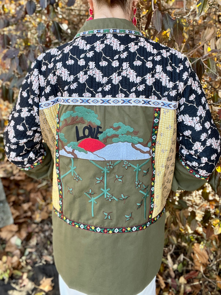 Patchwork Army Jacket